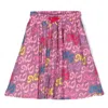 Marc Jacobs Little  Girls Monogram Pleated Skirt In Beige