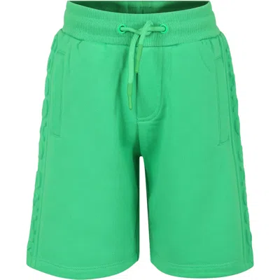 Marc Jacobs Kids' Green Shorts For Boy With Logo