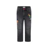 Marc Jacobs Grey Jeans For Boy With Embroidery In Grey