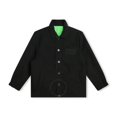Marc Jacobs Little  Kids Logo Print Reversible Jacket In Black