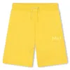 Marc Jacobs Logo-appliquéd Bermuda Shorts In Yellow/gold Tone