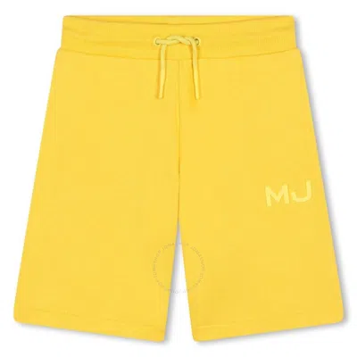 Marc Jacobs Little  Kids Mj Logo Bermuda Shorts In Yellow/gold Tone