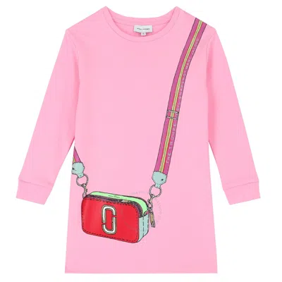 Marc Jacobs Little  Kids Snapshot-print Cotton Dress In Pink