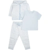 Marc Jacobs Light Blue Suit For Baby Boy With Logo In Light Blue