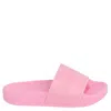 Marc Jacobs Kids Aqua Logo-debossed Slides In Pink