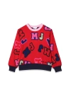 Marc Jacobs Mj Crew Neck Pullover In Rosso