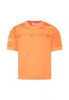 Marc Jacobs Orange T-shirt For Kids With Logo In Orange