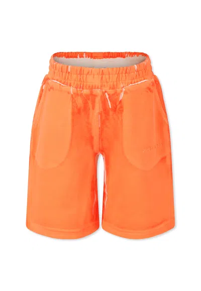 Marc Jacobs Orange Trousers For Kids With Logo