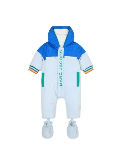 Little Marc Jacobs Kids' Tracksuit With Print In Baby Blue