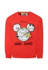Marc Jacobs Red Sweatshirt For Boy With Mickey Mouse In Red