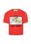 Marc Jacobs Red T-shirt For Boy With Mickey Mouse In Red