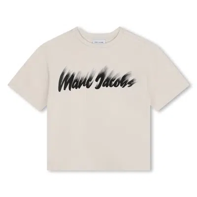 Marc Jacobs Kids' T-shirt Con Logo In A Sabbia