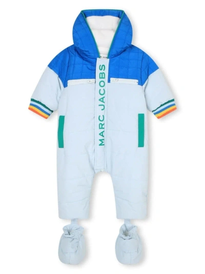 Little Marc Jacobs Kids' Tracksuit With Print In Baby Blue