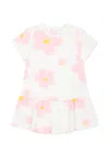 Marc Jacobs White Dress For Baby Girl With Flowers In White