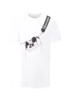 Marc Jacobs White Dress For Girl With Bag Print In White