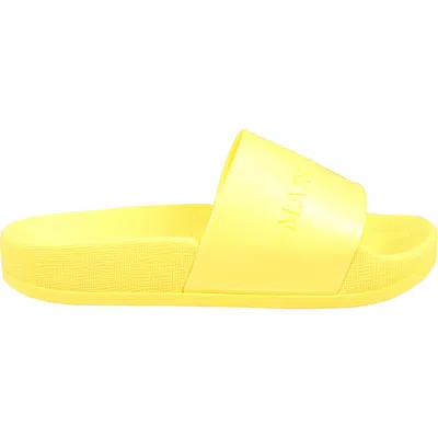 Little Marc Jacobs Yellow Slippers For Kids With Logo
