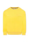 Marc Jacobs Yellow Sweatshirt For Kids With Logo In Yellow