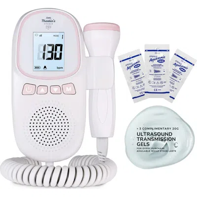 Little Martin's Portable Ultrasound Fetal Doppler, Heartbeat Detector In Pink