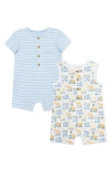 Little Me 2-pack Rompers In Multi