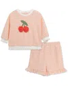 Little Me 2pc Cherry Active Set In Multi