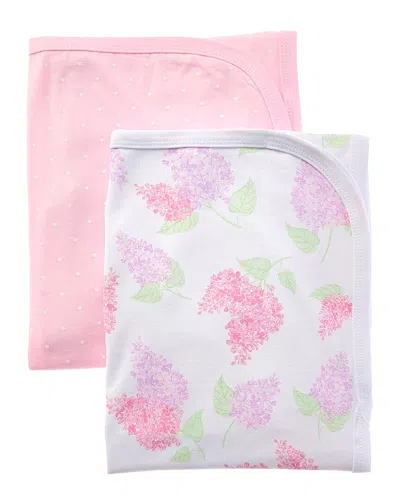 Little Me 2pc Lilacs Rec Blankets In Multi