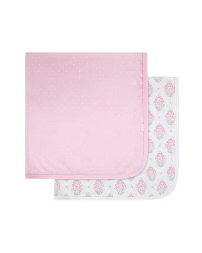 Little Me Kids' 2pk Floral Receiving Blanket In Multi