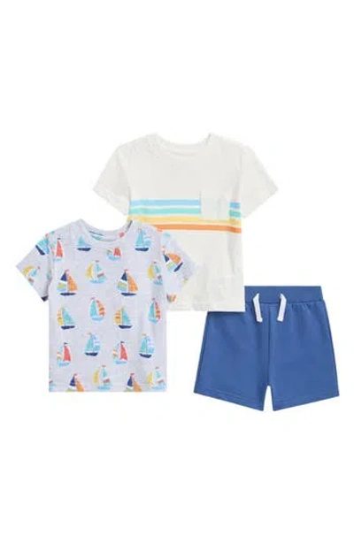 LITTLE ME LITTLE ME 3-PIECE T-SHIRT & SHORTS SET