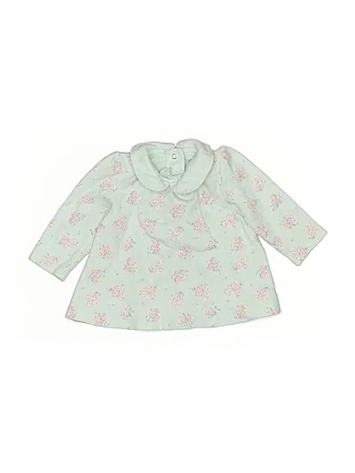 Pre-owned Little Me Babies' 3/4 Sleeve Blouse In Green
