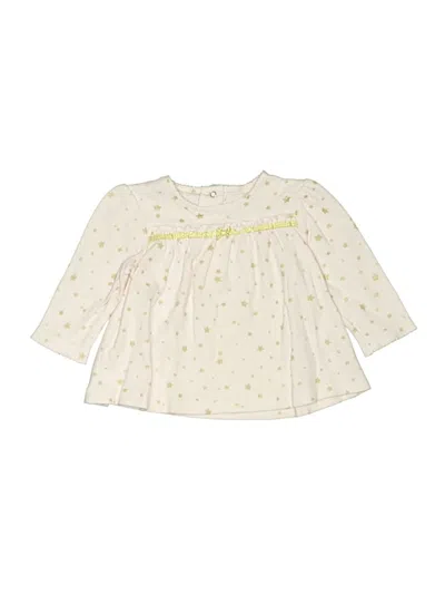 Pre-owned Little Me Babies' 3/4 Sleeve Blouse In White
