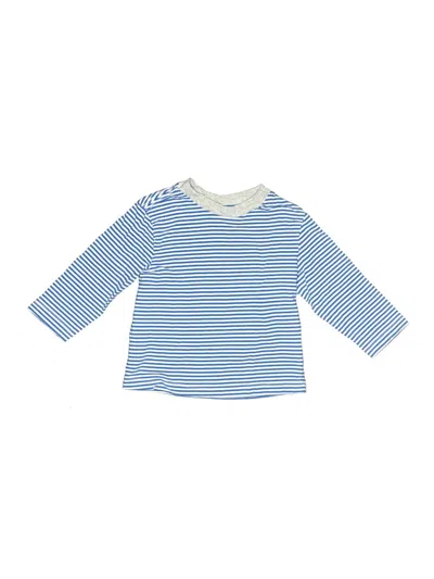Pre-owned Little Me Babies' 3/4 Sleeve T-shirt In Blue