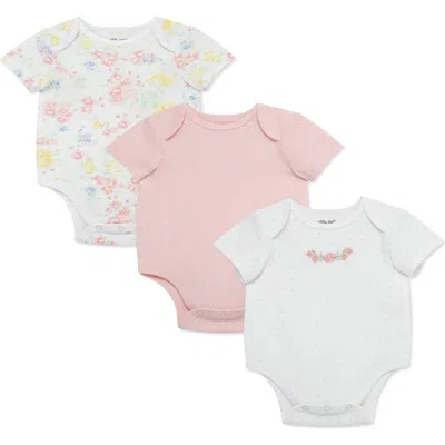 Little Me Babies'  3-pack Garden Floral Bodysuits In Multi