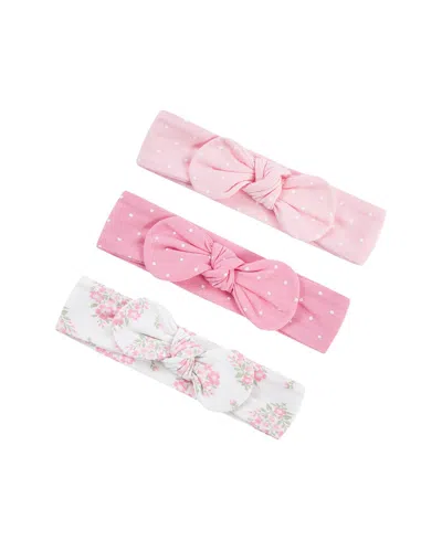 Little Me 3pk Floral Headband Set In Multi