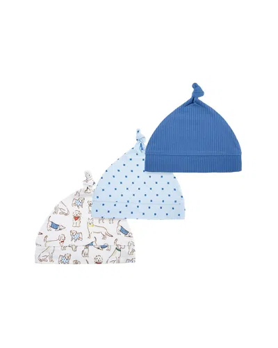 Little Me 3pk Pup Parade Hat Set In Multi
