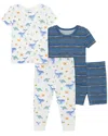 Little Me 4pc Ocean 4pc Pj In Multi