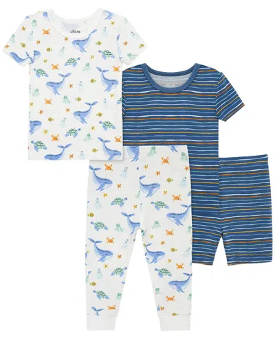Little Me Kids' 4pc Ocean 4pc Pj In Multi