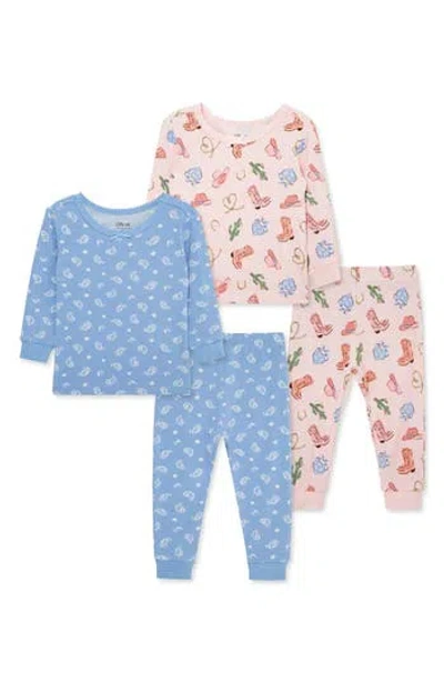 Little Me Babies'  Assorted 2-pack Print Fitted Two-piece Pajamas In Multi