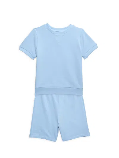 Little Me Baby Boy's 2-piece Tee & Shorts Set In Blue
