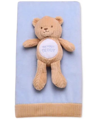 Little Me Baby Boys 2-pc. Giftable My First Blanket & Bear Set In Blue