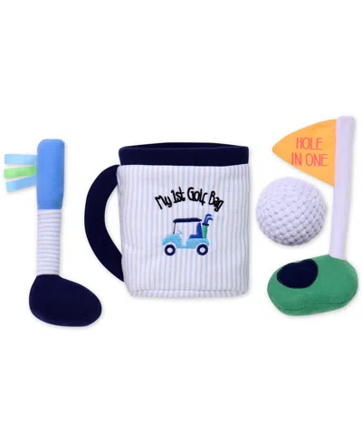 Little Me Baby Boys My First Golf Bag Plush Play Set In White