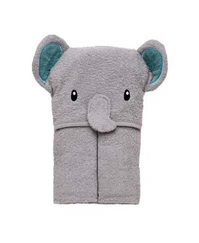 Little Me Baby Boys Or Baby Girls Elephant Cotton Hooded Bath Towel In Gray