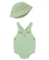 LITTLE ME BABY BOYS PUPPY SUNSUIT WITH HAT
