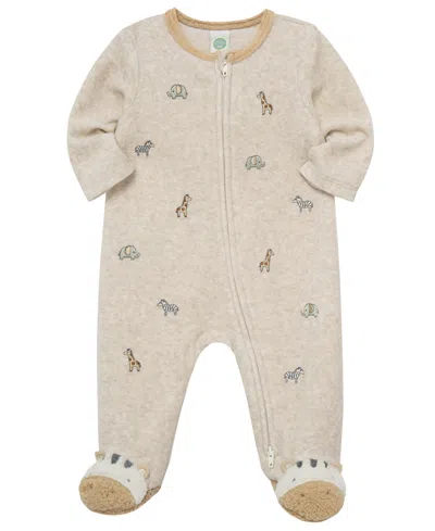 Little Me Baby Boys' Safari Footie Coverall In Neutral