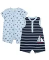 LITTLE ME BABY BOYS SAILBOAT 2 PACK ROMPERS