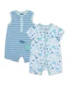 LITTLE ME BABY BOYS SEA LIFE 2 PACK ROMPERS