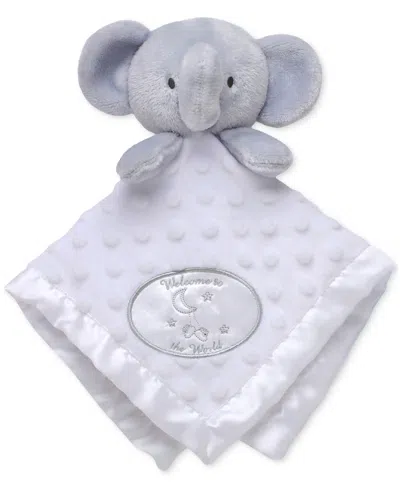 Little Me Baby Elephant Plush Security Blanket In Blue