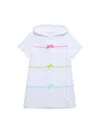 LITTLE ME BABY GIRL'S BOW HOODED COVERUP