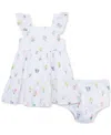 Little Me Garden Cotton Sundress & Bloomers