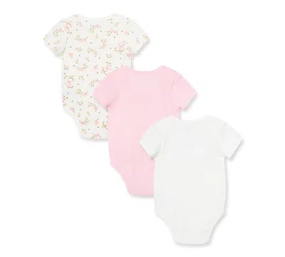 Little Me Baby Girls Vintage Rose Bodysuits, Pack Of 3 In Multi