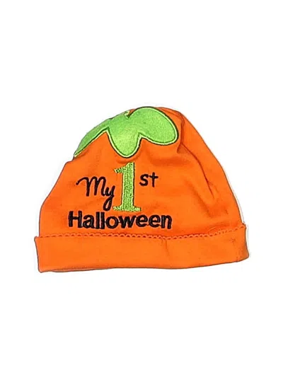 Pre-owned Little Me Kids' Beanie Hat In Orange