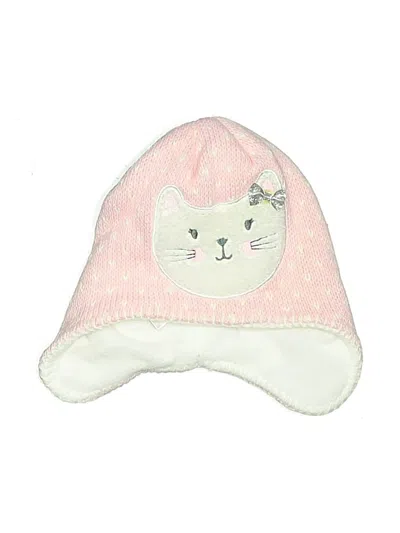 Pre-owned Little Me Kids' Beanie Hat In Pink